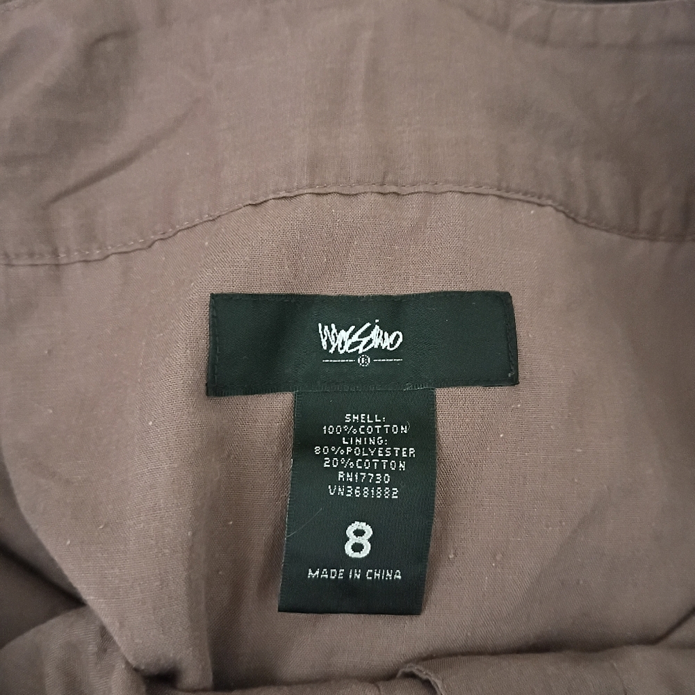 Massimo Brown Button-Front Skirt - Picture 6 of 6